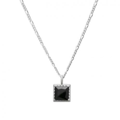 Sync Note by Dr MONROE Silver 925 Square Cubic Zirconia Pendant ...